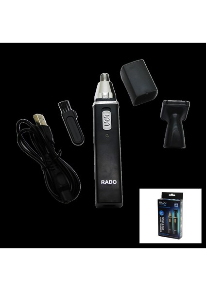 2ın1 Burun - Kulak Kıl Alma - Ense Çizim USB Sarjlı Traş Makinesi RD-3138 (4887)