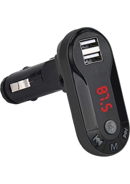 Hello HL-19683 Bt-Fm Modulatör Çift Usb/sd/mp3 12-24 Volt Hafızasız Bluetooth Fm Transmıtter (4887)