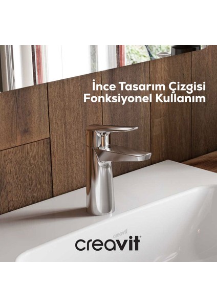 Bevel Lavabo Armatürü Krom