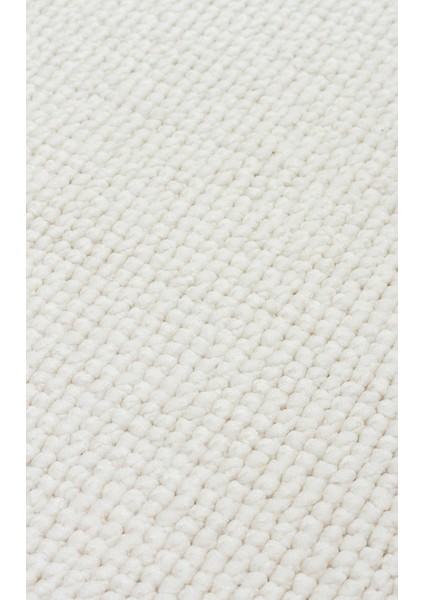 Oslo Osl Plain White Hav Toz Vermez Hasır Dokuma Modern Makine Halısı