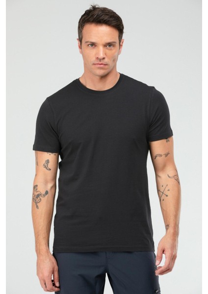 Bisiklet Yaka T-Shirt Antrasit Renk Erkek Tişört fiyatları