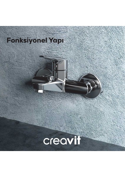 Bevel Banyo Armatürü Krom