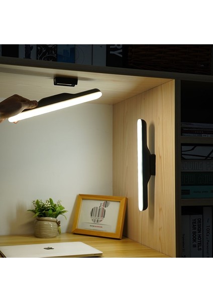 CT-5249 Martı Şarjlı Mıknatıslı LED Aplik 3 Renk Ct 3200K 4000K 6400K 3W Siyah