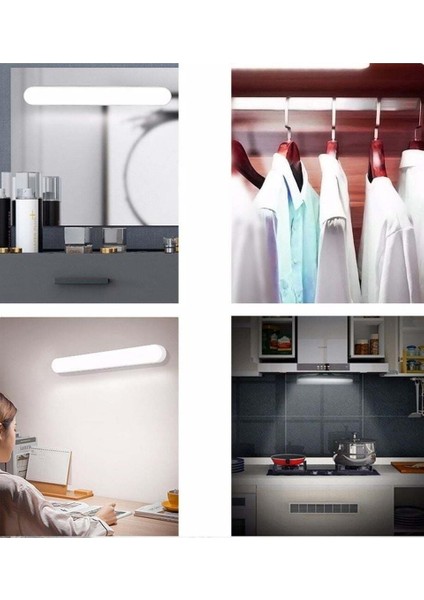 CT-5249 Martı Şarjlı Mıknatıslı LED Aplik 3 Renk Ct 3200K 4000K 6400K 3W Beyaz