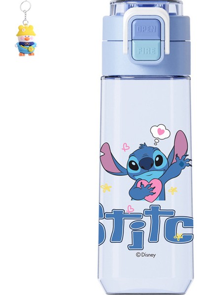 Çilek Ayı Parlak Çift Içecek Mickey Çocuk Pipetli Bardak Öğrenci Su Bardakı Pop Up Kapaklı Kız Taşınabilir Bardak (Yurt Dışından)