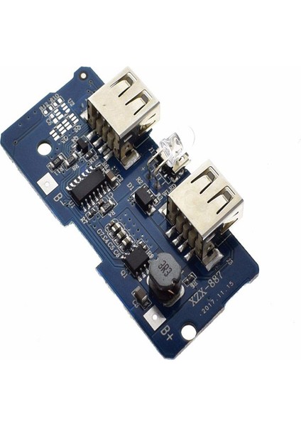 Çiftli Mikro USB 3.7V'DAN 5V'A 2A Lityum Batarya Sarj Cihazı ve Powerbank Modülü indirimleri