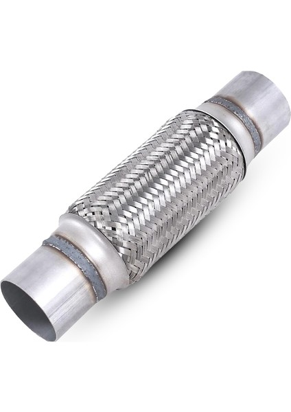 Egzoz Spiral Flex BORUSU,51MMX 240MM Üniversal Tip, Paslanmaz Çelik Çift Örgülü Flex Borusu
