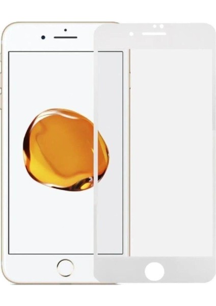 iphone 6 Plus / 7 Plus / 8 Plus Beyaz Uyumlu Seramik Nano Kırılmayan Cam Ekran Koruyucu