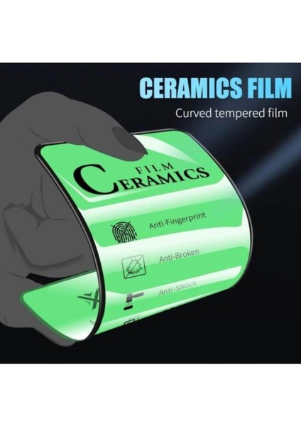 iphone 6 Plus / 7 Plus / 8 Plus Beyaz Uyumlu Seramik Nano Kırılmayan Cam Ekran Koruyucu