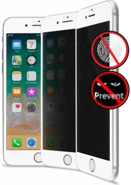 iphone 6/6s Beyaz-Yüksek Kalite Mat Parmak Izi Bırakmayan Hayalet Seramiktam Kaplayan Ekran Koruyucu