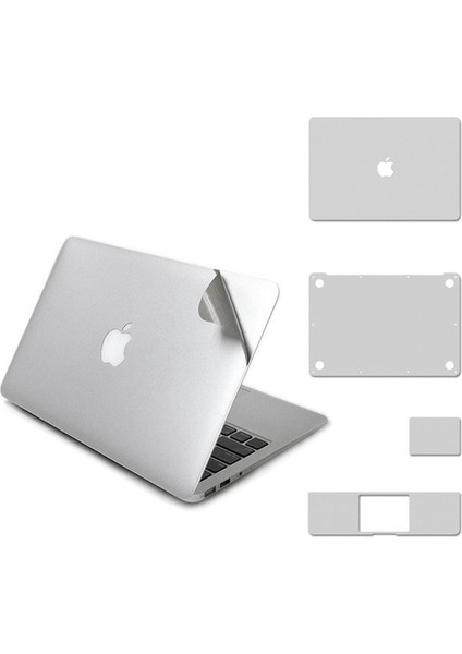 Macbook Pro 13 Inç 2020 M1 Işlemci Için 360 Full Kaplama Koruma Sticker Çizilmez Film Kaplama Gümüş Gri fiyatları