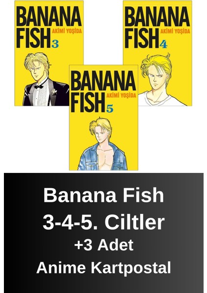 Banana Fish 3-4-5. Ciltler (3 Kitap) | Anime Kartpostallar