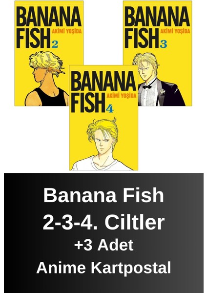 Banana Fish 2-3-4. Ciltler (3 Kitap) | Anime Kartpostallar