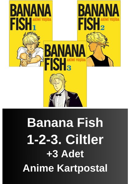 Banana Fish 1-2-3. Ciltler (3 Kitap) | Anime Kartpostallar
