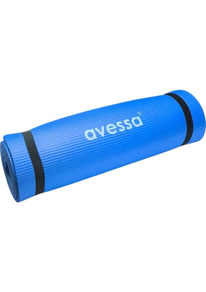 10 mm Yoga Mat & Pilates Minderi Mavi