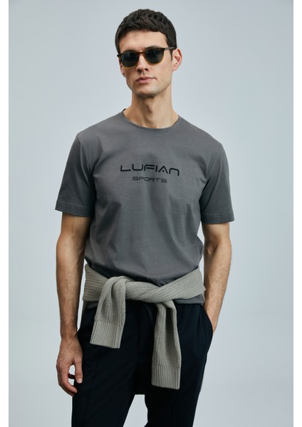 Fusıon Modern Grafik T- Shirt Siyah