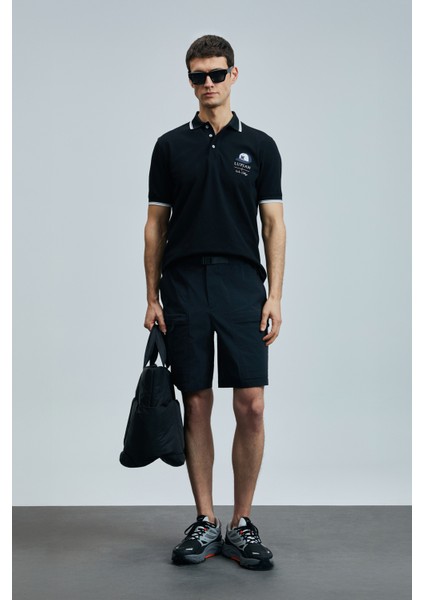 Sandor Smart Erkek Polo Tişört Siyah