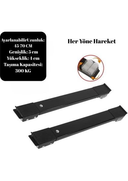 Tekerlekli Beyaz Eşya Taşıyıcı Stand | Ayarlanabilir Çamaşır Makinesi ve Buzdolabı Altlığı modelleri