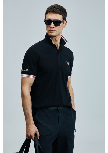 Eros Smart Erkek Polo Tişört Siyah