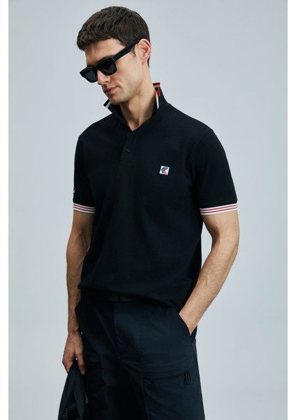 Eros Smart Erkek Polo Tişört Siyah