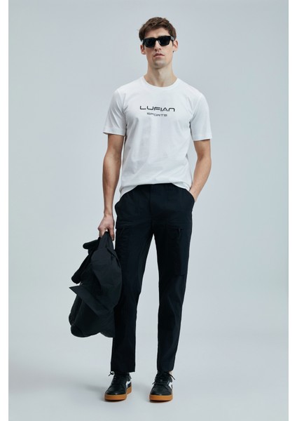 Fusıon Modern Grafik T- Shirt Siyah