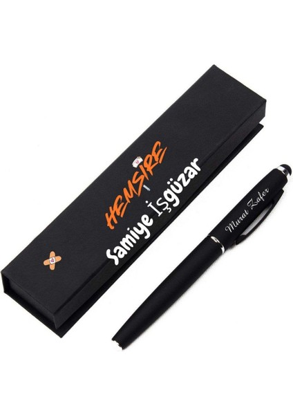 Hemşirelere Özel Tasarımlı Hediye Kutulu Tükenmez Rubber Kalem