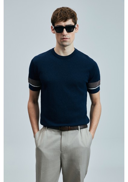 Ted Erkek Pamuklu Kazak Lacivert