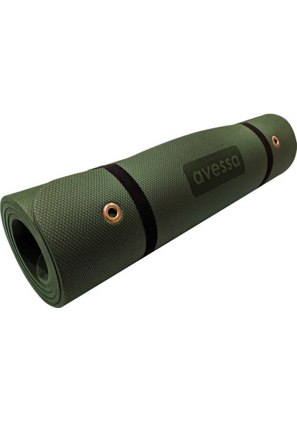 10 mm Outdoor Kamp Matı Pilates Matı Haki Yeşil