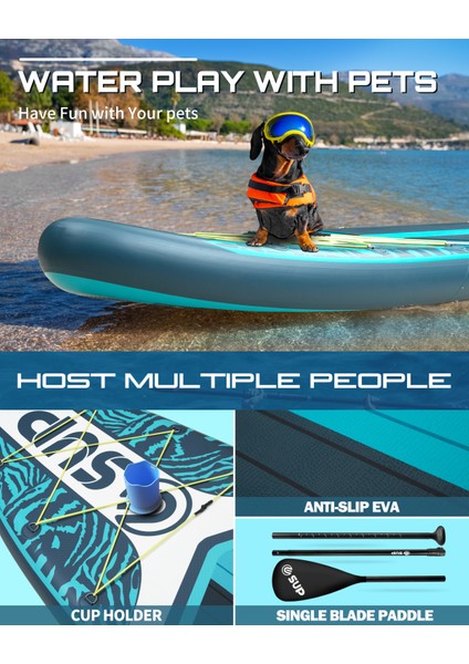 Suplimanı Supboard Paddle Board Şişme Sörf Tahtası Tam Set Sup Board 335X84X15