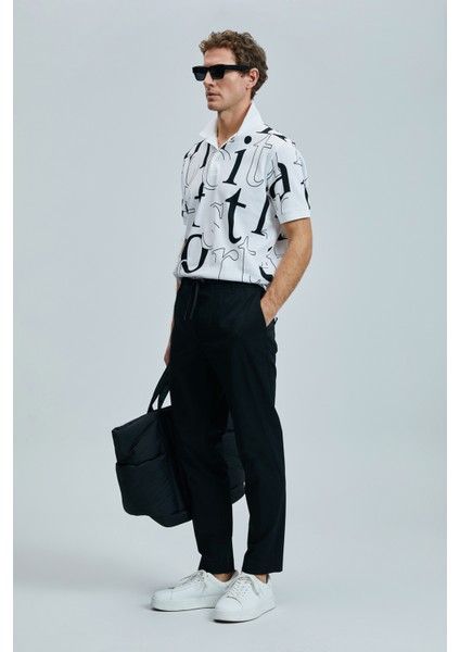 Alex Smart Erkek Chino Pantolon Slim Fit Siyah