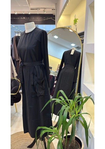 Basic Elbise 37814 Siyah