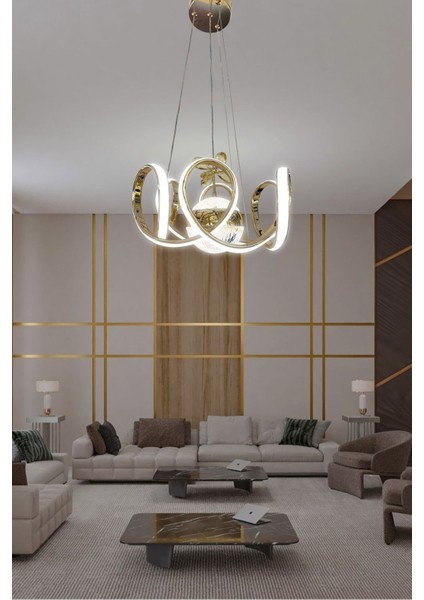 Melisa Modern Sarkıt LED Avize Powerled Lümen Gücü Yüksek LED Avize