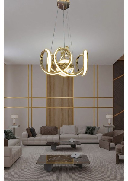 Melisa Modern Sarkıt LED Avize Powerled Lümen Gücü Yüksek LED Avize