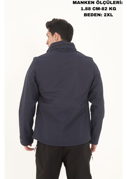 Camp460 Outdoor Tactical Softshell Su & Rüzgara Dayanıklı Erkek Taktik Yelek & Mont