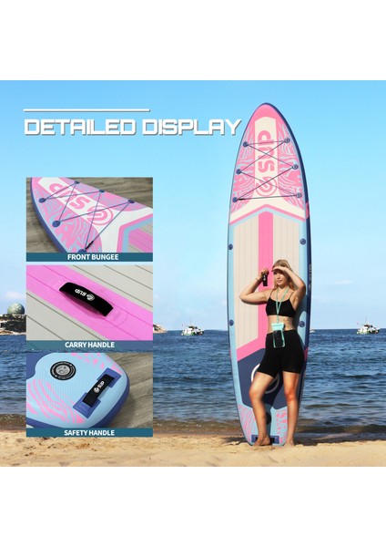 Suplimanı Supboard Paddle Board Şişme Sörf Tahtası Tam Set 335x84x15