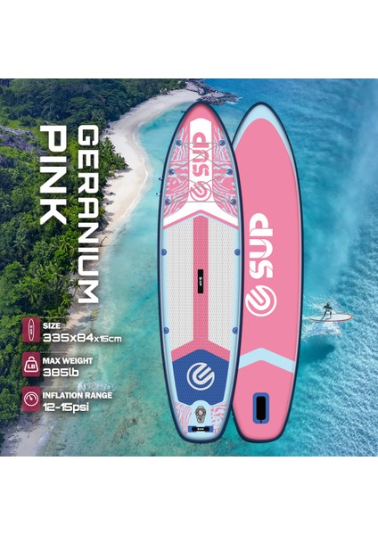 Suplimanı Supboard Paddle Board Şişme Sörf Tahtası Tam Set 335x84x15