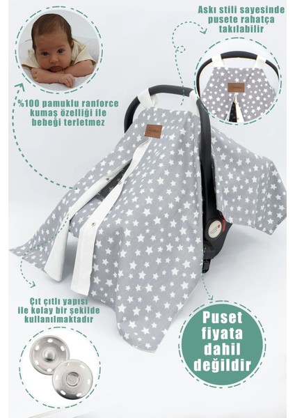 Stars 6 Parça Babynest Set Gri modelleri