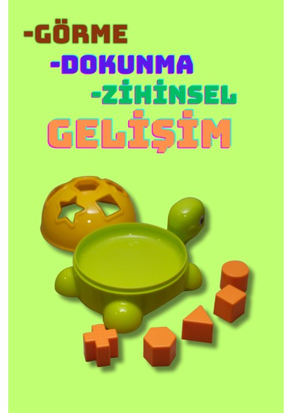 Bul-Tak Kaplumbağa Zeka ve Beceri Geliştirici Geometrik Şekiller Oyuncak modelleri