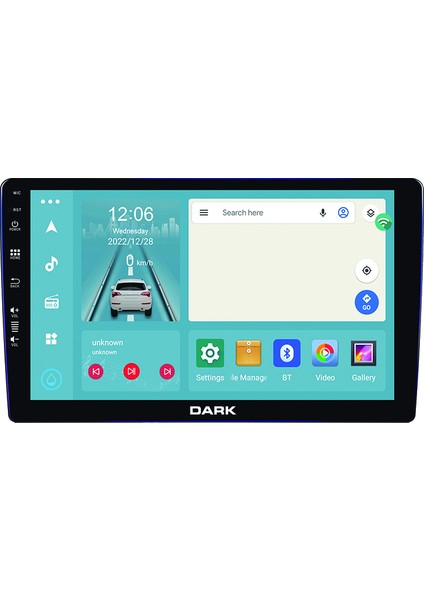 10" QLED Android 13, 8gb Ram 128GB Hafıza 2dın Carplay & Android Auto, Gps Destekli Geri Görüş Kameralı Araç Multimedya