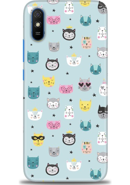 Xiaomi Redmi 9A Kılıf Hd Baskılı Kılıf - Cats