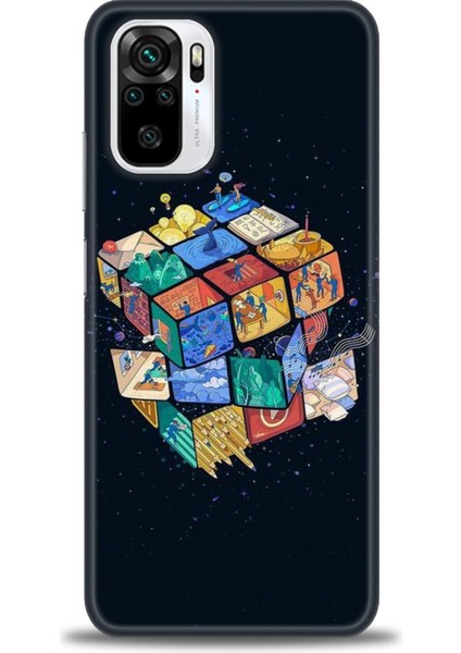 Xiaomi Redmi Note 10 Kılıf Hd Baskılı Kılıf - Küplerdeki Insanlar