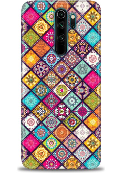 Xiaomi Redmi Note 8 Pro Kılıf Hd Baskılı Kılıf - Renkli Mozaik