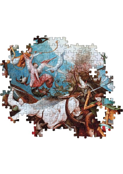 1000 Parça Museum Collection Yetişkin Puzzle - Bruegel "the Fall Of The Rebel Angels"