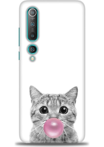 Xiaomi Mi 10 Kılıf Hd Baskılı Kılıf - Cat
