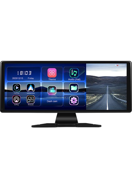 11.3" IPS Apple Carplay & Android Auto / Airplay, Android Cast Ekran Yansıtma, Adas Sürüş Sistemli 4K Ön & Arka Kameralı Torpido Üstü Araç Multimedya Ekranı