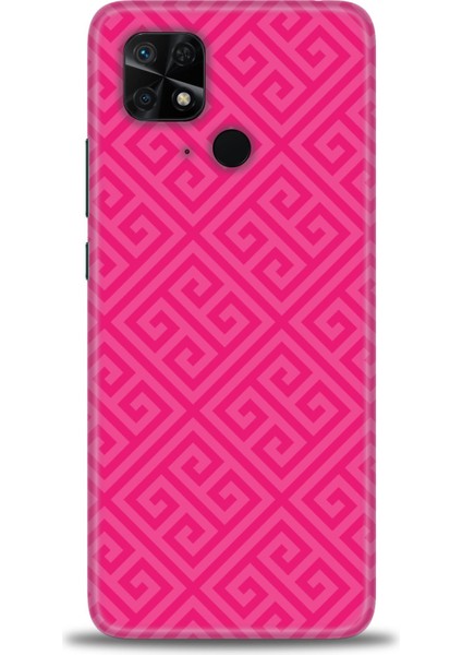 Xiaomi Redmi 10C Kılıf Hd Baskılı Kılıf - Pembe Mozaik