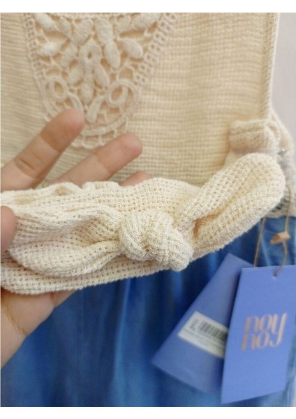 Roba Yaka Detaylı Bandanalı Kot Kız Bebek Tulumu modelleri