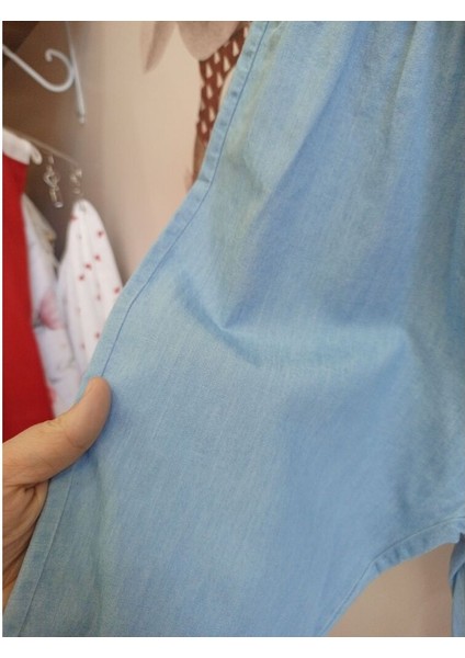 Roba Yaka Detaylı Bandanalı Kot Kız Bebek Tulumu fırsatları