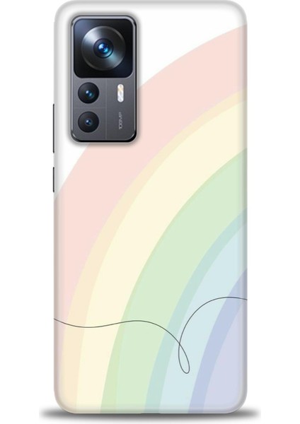 Xiaomi Mi 12T Pro Kılıf Hd Baskılı Kılıf - Soft Gökkuşağı