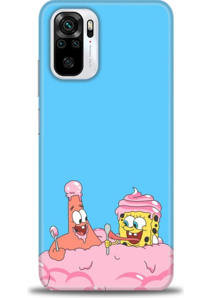Xiaomi Redmi Note 10 Kılıf Hd Baskılı Kılıf - Spongebob